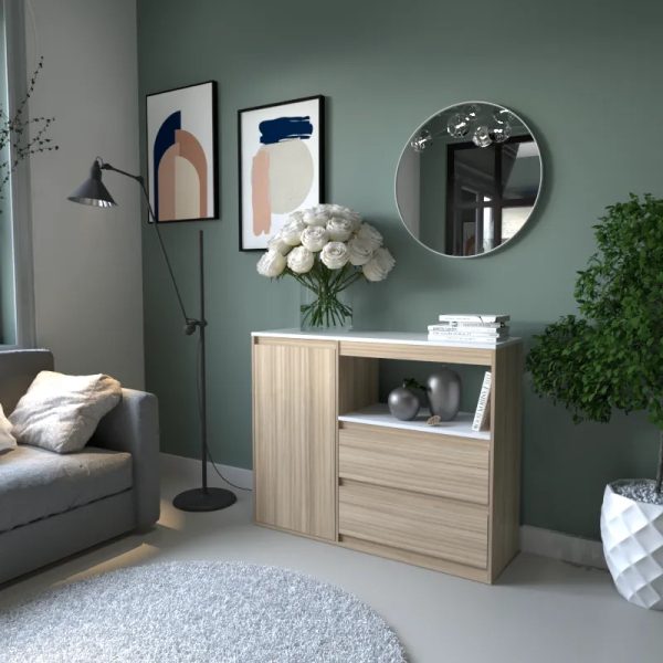 D_951850-MLA107575661203_022026-F.jpg Bahiut Vajillero Rack 2 Cajones, 1 Puerta. Cod. 4025 Tables