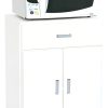 Mueble Porta Microondas 30450 Color Blanco En Melamina Platinum