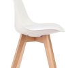 D_962016-MLU75513378470_042024-F.jpg Set De 4 Sillas Eames Tulip White Marrón Claro Blanco