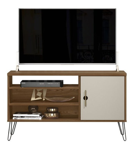 D_984151-MLA99496624982_112025-F.jpg Rack Linea Brasil Paraty Para Tv Hasta 50 Freijó/off White De Compuesto Mdp Y Mdf