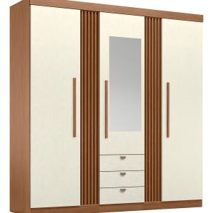 D_985153-MLA99465135168_112025-F.jpg ¿armario Doble De Listones Aurora De 3 Puertas Con Espejo De Color Jatob? /arena Jatob?/areia