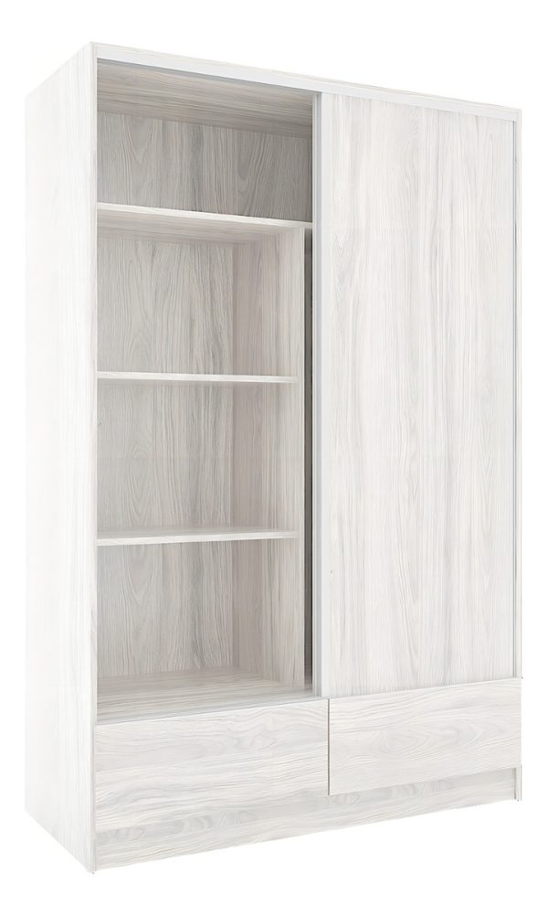 D_988552-MLA88991406169_072025-F.jpg Placard Orlandi Dormitorio Premium 1.40 Color Abedul De Mdp Con 2 Puertas Corredizas