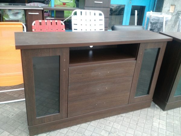 D_600641-MLA27560216193_062018-F.jpg Bahiut Vajillero. Para Tv Led 2 Puertas 3 Cajones. 150 X 90