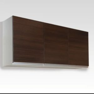 Alacena 3 Puerta 140 X 60. Color Wenge. Perfil J De Aluminio