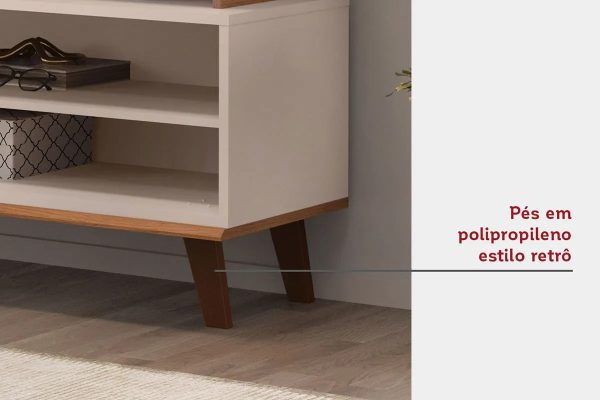 Rack Para Tv Flow, 1 Puerta Corrediza- 170 X 60- Dj Moveis