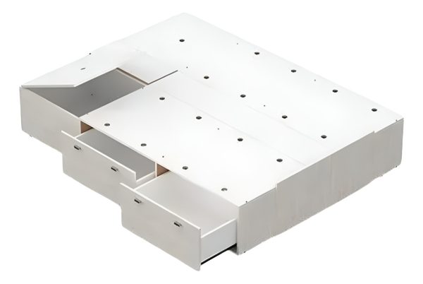Base Box Plataforma 1.40 O 1.60 X 1.90- 4 Caj. 2 Baul- 56637