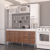 Cocina Compacta New Malabia- Alacena- Bajo Mesada 155 X 186