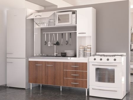 Cocina Compacta New Malabia- Alacena- Bajo Mesada 155 X 186