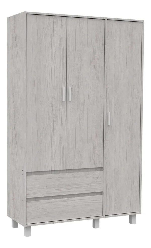 Placard Mosconi Milenial Geo 3 Puertas Con Patas Moderno Tissa