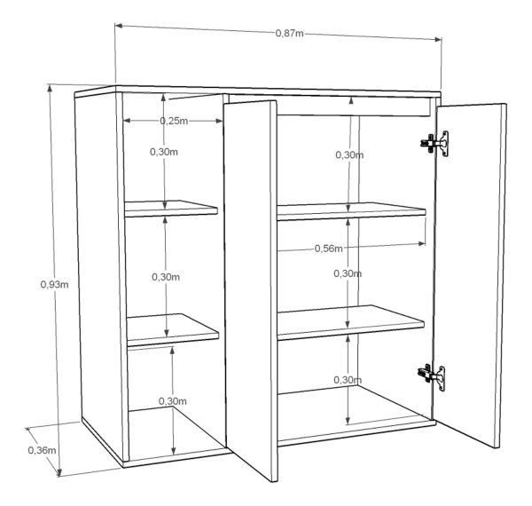 D_631584-MLA108946549761_032026-F.jpg Organizador Multiuso Cocina Lavadero Cod. 4021 Tables 93 Cm