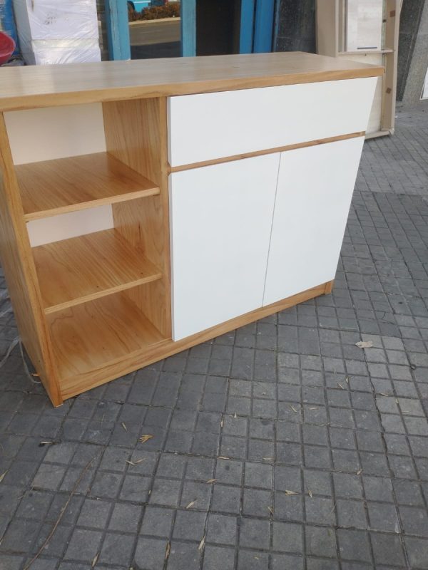 Bahiut Vajillero Tapa Paraiso Con Blanco 1.20 X 0.90 2 Ptas