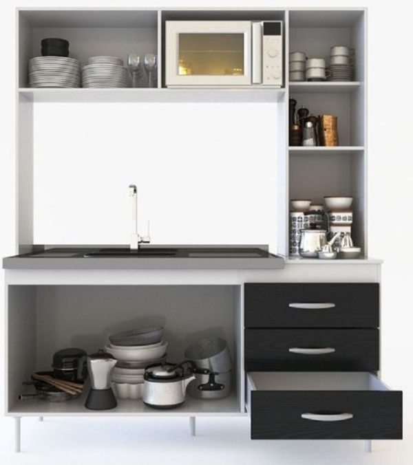 Cocina Compacta New Malabia- Alacena- Bajo Mesada 155 X 186