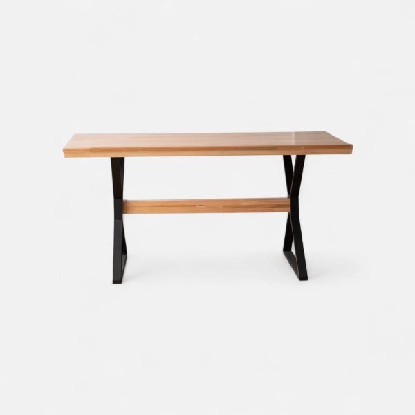 Mesa Cocina Comedor Lustrada Paraiso Base De Caño Cruz 1.60