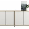 Mueble Bahiut Vajillero 4 Puertas 180 Cm Moderno Living Color Olmo Everest