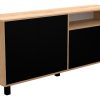 Vajillero Bahiut Aparador Mueble Comedor 4 Puertas 170 Cm Color Nebraska Natural