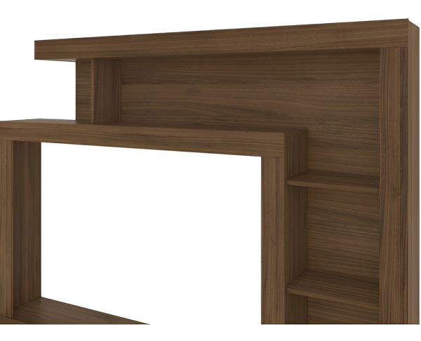 Estantería Ipanema Linea Brasil Para Tv De Hasta 55 Pulgadas, Color Nogueira Nogal