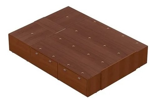 Base Box Plataforma 1.40 O 1.60 X 1.90- 4 Caj. 2 Baul- 56637