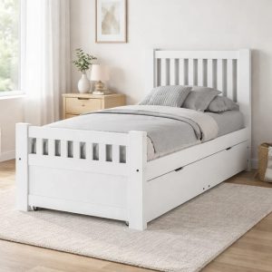 Cama 1 Plaza 0.80 Mts C- Carro Cama- Pino Lustrado- Cod. 104