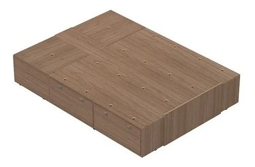 Base Box Plataforma 1.40 O 1.60 X 1.90- 4 Caj. 2 Baul- 56637