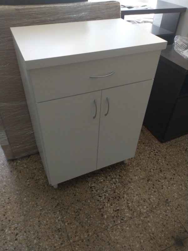 Modulo Mueble Auxiliar 1 Cajon 2 Puertas- Melamina. 85-58-40