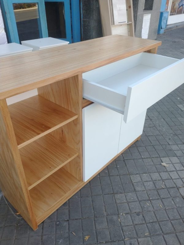 Bahiut Vajillero Tapa Paraiso Con Blanco 1.20 X 0.90 2 Ptas