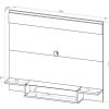 Panel Estante Organizador Flotante P- Tv-led 140 Cm Ancho