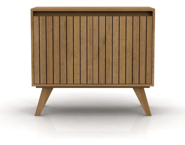 Bahiut Gacela Ripiado De 2 Puertas Con Estantes Roble Miel