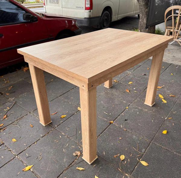 Mesa Cocina Comedor Fija 120 X 80- Tapa Y Patas De Melamina