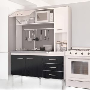 Cocina Compacta New Malabia- Alacena- Bajo Mesada 155 X 186