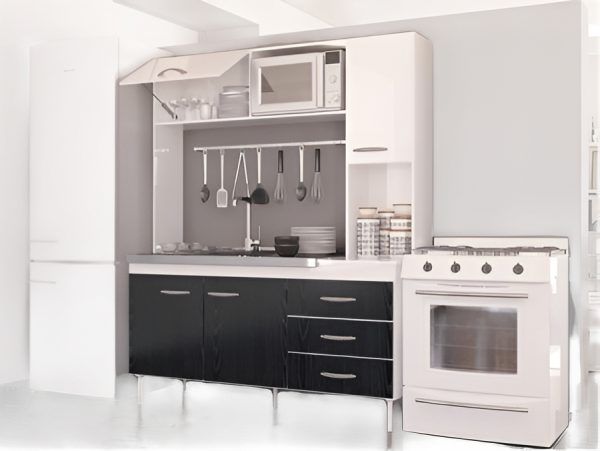 Cocina Compacta New Malabia- Alacena- Bajo Mesada 155 X 186