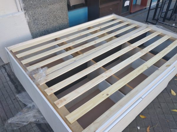 Base Box Para Sommier Con 4 Cajones Correderas Metalicias