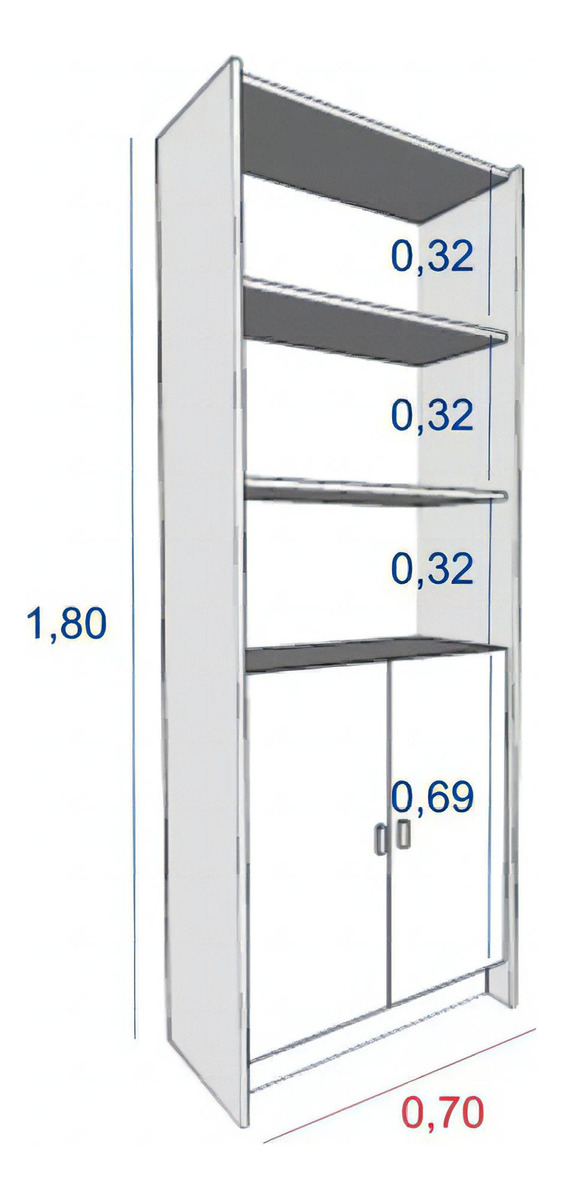 Biblioteca Moderna Mueble Divisor De Ambientes Con Puertas Color Negro / Olmo Finlandes