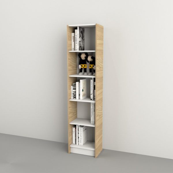 Estanteria Biblioteca Chica Abierta Melamina Color Olmo Everest