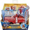 Paw Patrol Deluxe Vehiculo Mediano Con Figura Marshall