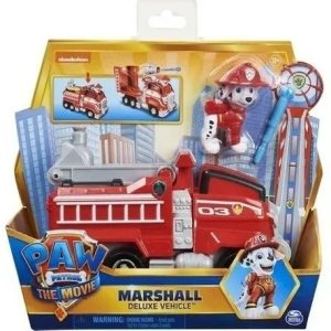Paw Patrol Deluxe Vehiculo Mediano Con Figura Marshall
