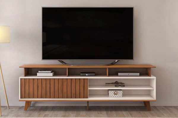 Rack Para Tv Flow, 1 Puerta Corrediza- 170 X 60- Dj Moveis