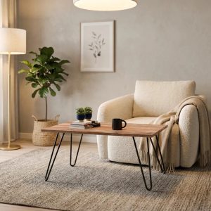 D_811069-MLA109109002473_032026-F.jpg Mesa Ratona Industrial Rectangular Living 90 Cm Color Atakama Con Patas De Hierro Negro Melamina 18mm Mesa Centro Baja Moderna Estilo Loft Fácil Armado Mir090 Dielfe