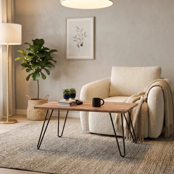 D_811069-MLA109109002473_032026-F.jpg Mesa Ratona Industrial Rectangular Living 90 Cm Color Atakama Con Patas De Hierro Negro Melamina 18mm Mesa Centro Baja Moderna Estilo Loft Fácil Armado Mir090 Dielfe