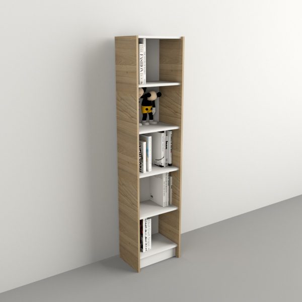 Estanteria Biblioteca Chica Abierta Melamina Color Olmo Everest