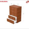 Chifonier Milenial 5 Cajones 56729 Mosconi Wengue