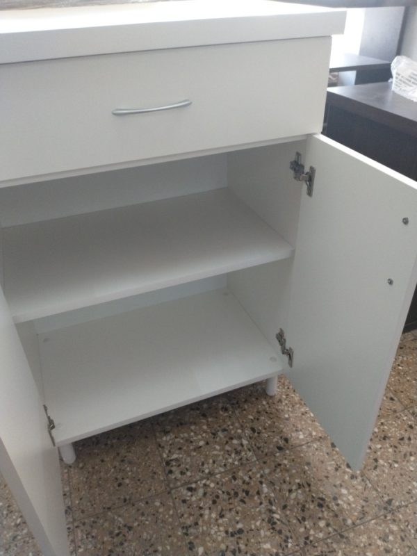 Modulo Mueble Auxiliar 1 Cajon 2 Puertas- Melamina. 85-58-40