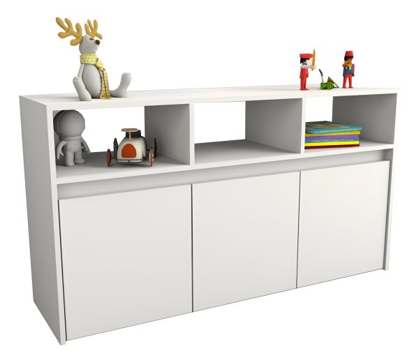 Mueble Juguetero Guardado Organizador Baul C Ruedas + + + Color Everest