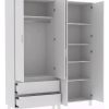 Placard Mosconi Geo 4 Puertas C/patas Moderno Blanco