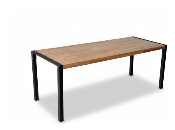 D_888977-MLA107894374472_032026-F.jpg Mesa Extensible 1.40 X 80 Tapa Paraiso Base De Caño 4 Patas