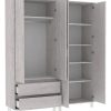 Ropero Milenial Geo 4 Puertas, 2 Cajones 156 X 192 X 45
