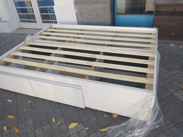 Base Box Para Sommier Con 4 Cajones Correderas Metalicias