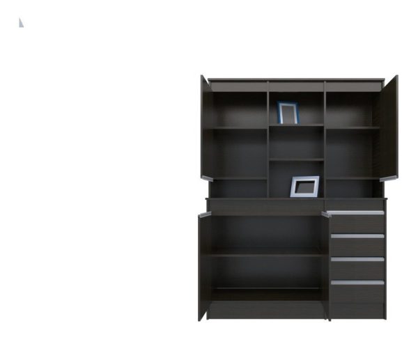 Modular Vajillero Melamina 1.36 Cm. Perfil Aluminio Cod 7001