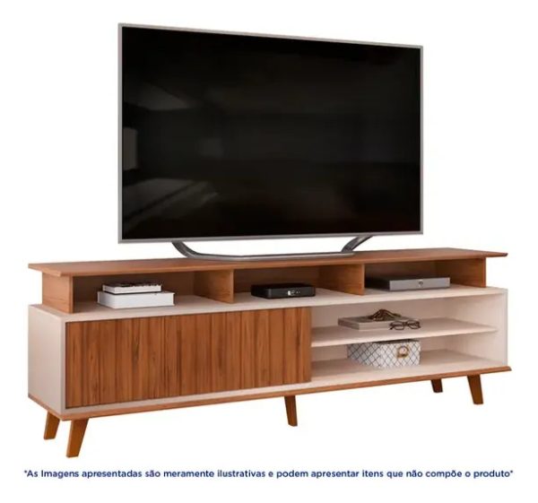 Rack Para Tv Flow, 1 Puerta Corrediza- 170 X 60- Dj Moveis