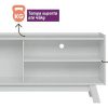 Estante Para Tv Aurum Linea Brasil De 65 Pulgadas, Color Natural/blanco Roto