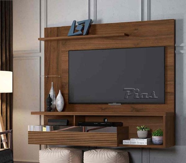 D_913594-MLA89458022486_082025-F.jpg Panel Suspendido Para Tv De Hasta 60 Pulgadas Tijuca Línea Brasil Color Nogal